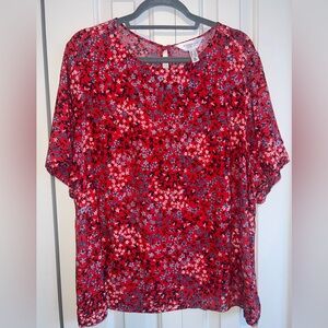 Additional Elle 2x short sleeve blouse